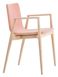 Кресло деревянное с обивкой-thumbs-Фото1