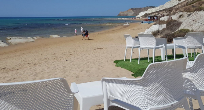 Lounge Beach Scala Dei Turchi, Italia, Punta Grande