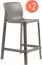 Комплект пластиковых полубарных стульев Net Stool Mini Set 2