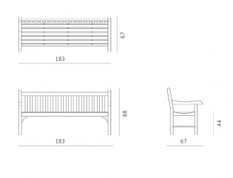 Скамья деревянная трехместная-thumbs-Фото3