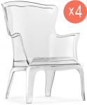 Комплект прозрачных кресел Pasha Set 4