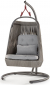 Кресло подвесное плетеное Grattoni Wind алюминий, роуп, олефин антрацит, серый, бежевый Фото 1