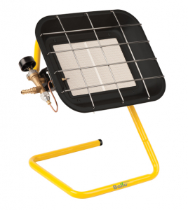 Обогреватель газовый инфракрасный Ballu Compact нержавеющая сталь, керамическая панель черный, желтый Фото 1