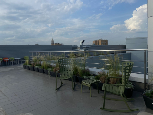 Летняя веранда офиса ЯНДЕКС, г. Москва