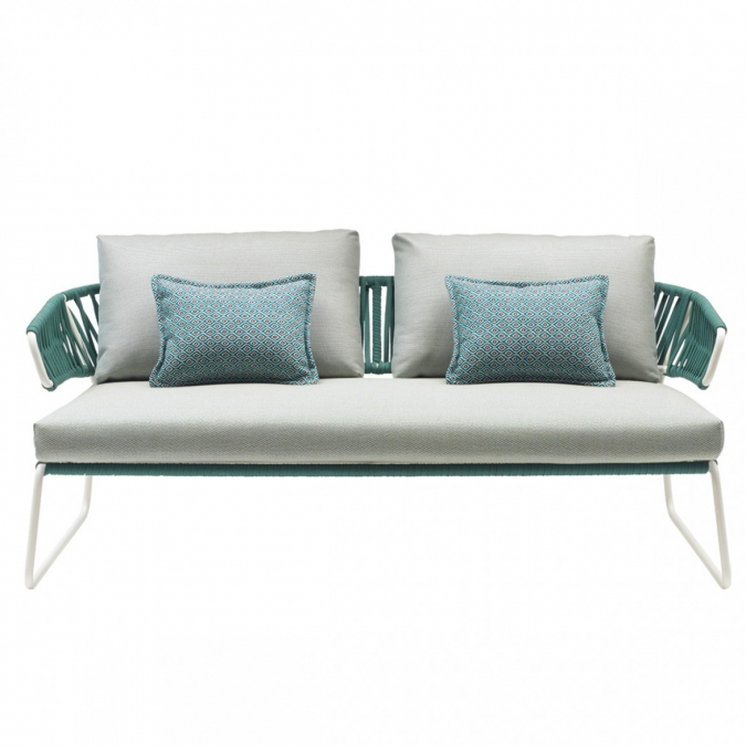 Диван плетеный с подушками Lisa Sofa Filo