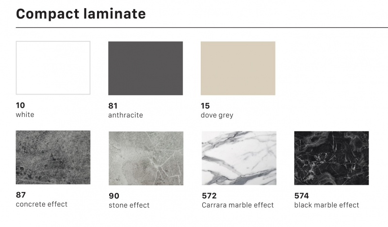 Столешница овальная Compact Laminate для подстолья Tripe Double