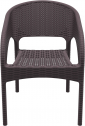 Кресло пластиковое плетеное Siesta Contract Panama стеклопластик коричневый Фото 14