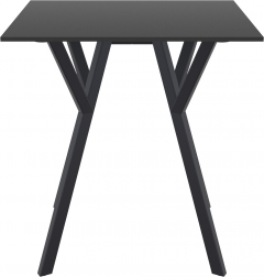 Стол пластиковый Max Table 70, черный, 700х700х740 мм