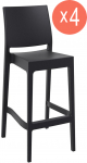 Комплект пластиковых барных стульев Maya Bar 75 Set 4
