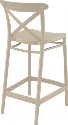 Стул пластиковый полубарный Cross Bar 65