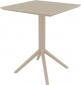 Стол пластиковый складной Siesta Contract Sky Folding Table 60 сталь, пластик бежевый Фото 6