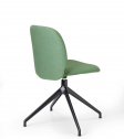 Стул офисный с обивкой Scab Design Mentha Pop алюминий, технополимер, ткань черный, зеленый Фото 4