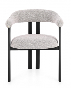 Кресло металлическое с обивкой Garden Relax Giuditta сталь, полиэстер черный, серый Фото 5