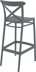 Стул пластиковый барный Cross Bar 75