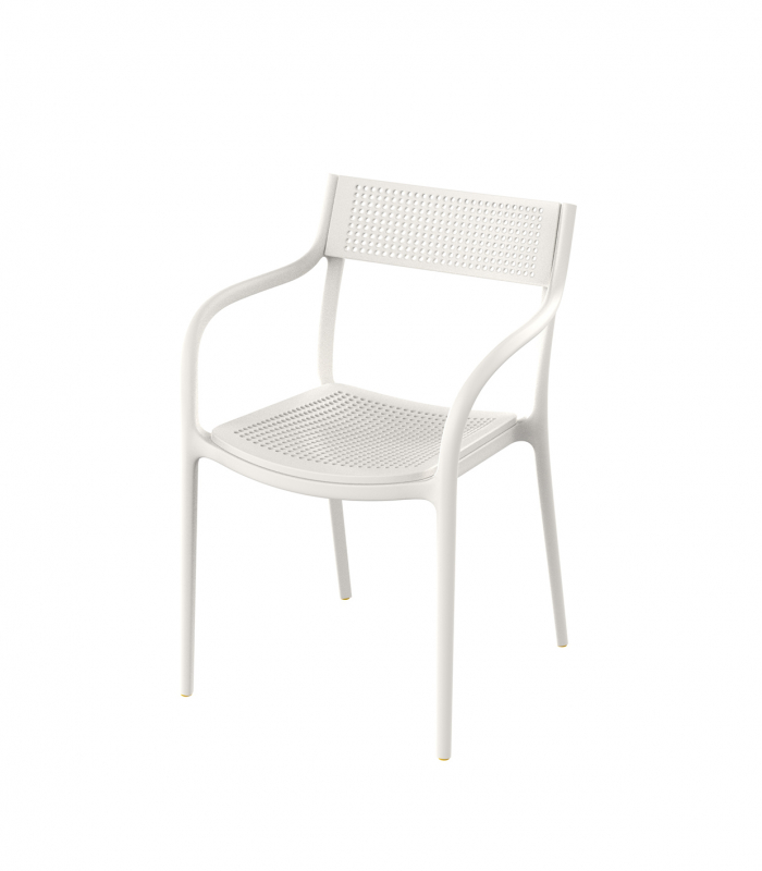Кресло пластиковое Madison Dots, белый