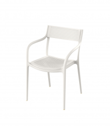 Кресло пластиковое Madison Dots, белый