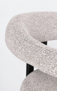 Кресло металлическое с обивкой Garden Relax Giuditta сталь, полиэстер черный, серый Фото 7