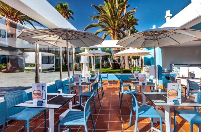 Стул пластиковый Bora Bistrot, голубой