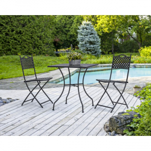 Стул металлический Garden Relax Jenny алюминий антрацит Фото 4