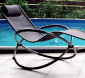 Шезлонг-качалка металлический Besta Fiesta Concept алюминий, текстилен черный Фото 5