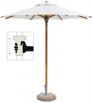 Зонт пляжный профессиональный Ø2.2 м Picasso