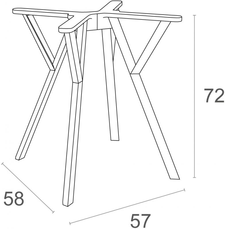 Подстолье пластиковое Max Legs Small
