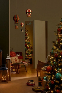 Фигура Воздушный шар и сани Garden Relax Noelle металл, полиэтилен белый, красный, зеленый Фото 2