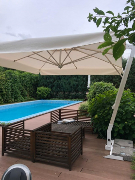 Загородный участок, зонт Milano Braccio