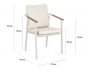 Кресло металлическое с подушками-thumbs-Фото3