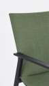 Кресло металлическое с обивкой Garden Relax Odeon алюминий, текстилен, олефин антрацит, оливковый Фото 10