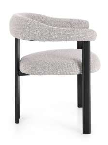 Кресло металлическое с обивкой Garden Relax Giuditta сталь, полиэстер черный, серый Фото 4