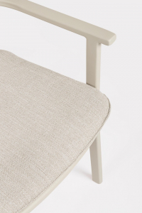 Кресло металлическое с подушкой Garden Relax Makena алюминий, олефин верблюжий, песочный Фото 6