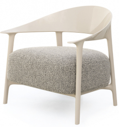 Кресло лаунж пластиковое с обивкой-thumbs-Фото1