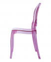 Стул прозрачный детский Siesta Contract Baby Elizabeth поликарбонат розовый Фото 8