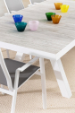 Стол керамический обеденный раздвижной Garden Relax Krion алюминий, керамика белый, серый Фото 7