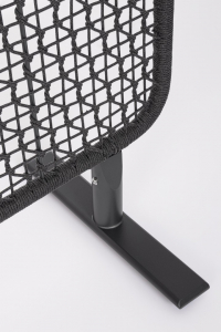 Ширма декоративная Garden Relax Babilo алюминий, роуп антрацит, черный Фото 5