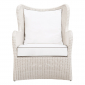 Кресло лаунж плетеное с подушками JANUS et Cie Butterfly II алюминий, искусственный ротанг, акрил пергаментный Фото 3