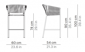 Кресло плетеное барное с подушкой-thumbs-Фото3