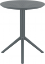 Стол пластиковый складной Siesta Contract Sky Folding Table Ø60 сталь, пластик темно-серый Фото 16