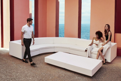 Модуль угловой с подушкой Vondom Vela Basic полиэтилен, ткань Фото 8