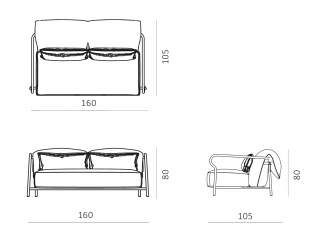 Диван двухместный с подушками-thumbs-Фото3