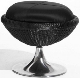 Пуф плетеный с подушкой-thumbs-Фото1