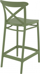 Стул пластиковый полубарный Cross Bar 65
