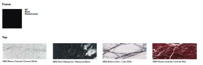 Столик мраморный кофейный Arrmet Piana Marble S сталь, мрамор Фото 3