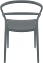 Кресло пластиковое Siesta Contract Pia стеклопластик темно-серый Фото 9