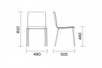 Стул на квадратных ножках-thumbs-Фото3