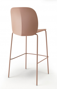 Стул пластиковый полубарный Scab Design Mentha Go Green сталь, технополимер карамельный Фото 4