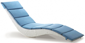 Лежак плетеный с матрасом-thumbs-Фото1