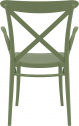Кресло пластиковое Siesta Contract Cross XL стеклопластик оливковый Фото 8