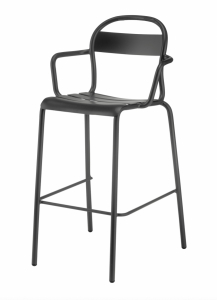 Кресло барное металлическое Colos Stecca 6 алюминий Фото 9